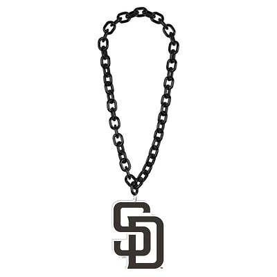 WinCraft Collier avec logo à grande chaîne des Padres de San Diego