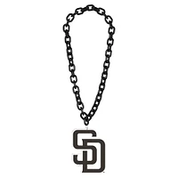 WinCraft Collier avec logo à grande chaîne des Padres de San Diego