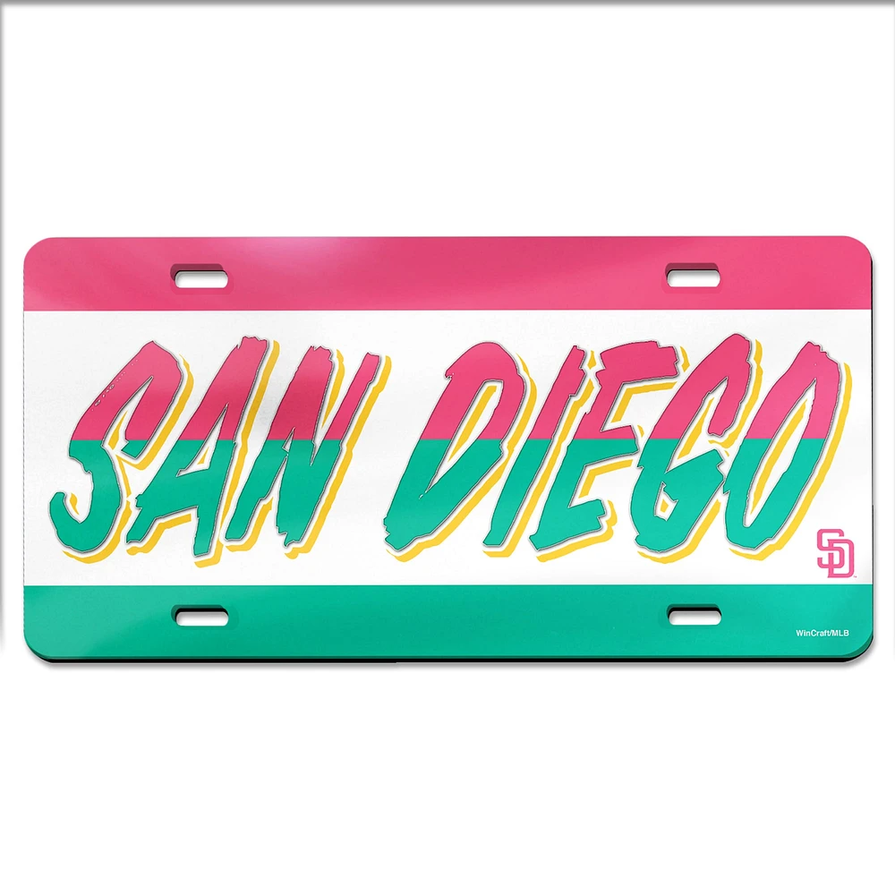 WinCraft San Diego Padres City Connect License Plate