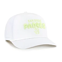 Casquette ajustable Bright Side '47 blanche pour femme des Padres de San Diego