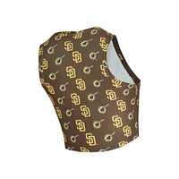 Ensemble débardeur et jupe-short en tricot marron Sport Concepts pour femmes des Padres de San Diego