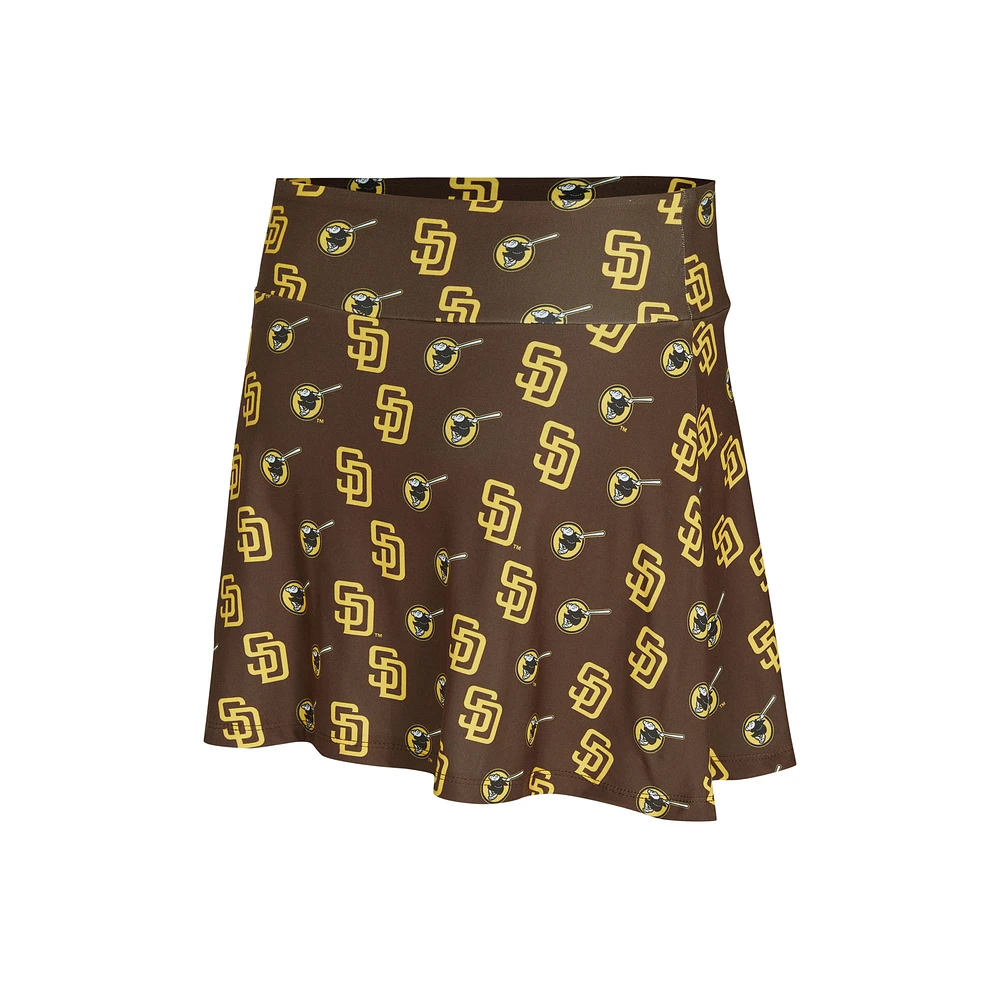 Ensemble débardeur et jupe-short en tricot marron Sport Concepts pour femmes des Padres de San Diego