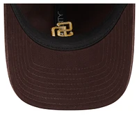Women's New Era  Brown San Diego Padres Preppy Team 9TWENTY Adjustable Hat