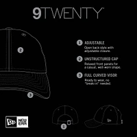 Women's New Era  Brown San Diego Padres Preppy Team 9TWENTY Adjustable Hat