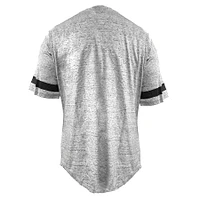 Women's Profile Heather Gray San Diego Padres Lace-Up Fleck T-Shirt