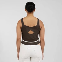 Débardeur à col carré pour femme WEAR by Erin Andrews Brown des Padres de San Diego