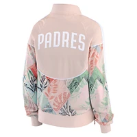 Women's WEAR by Erin Andrews  Sand San Diego Padres Raglan Full-Zip Track Jacket
