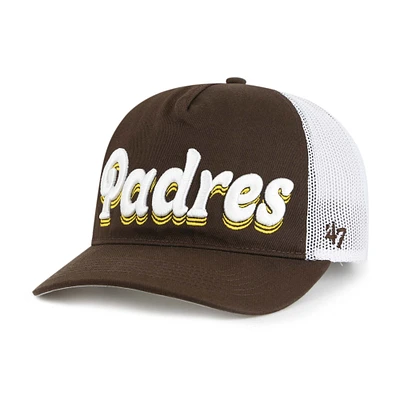 Casquette ajustable Biloxi Hitch marron pour femme '47 San Diego Padres