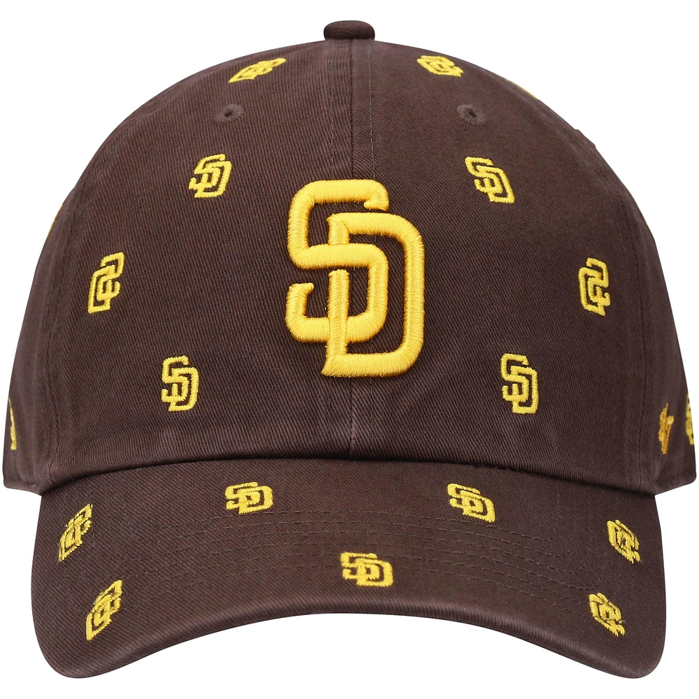 Women's '47 Brown San Diego Padres Confetti Clean Up Adjustable Hat