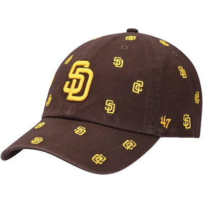 Women's '47 Brown San Diego Padres Confetti Clean Up Adjustable Hat