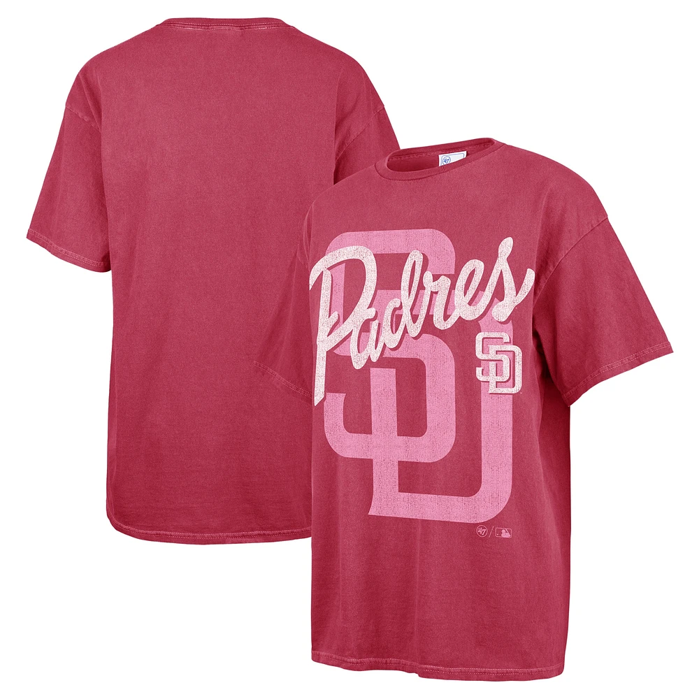 Women's '47 Pink San Diego Padres Dopamine Tradition T-Shirt