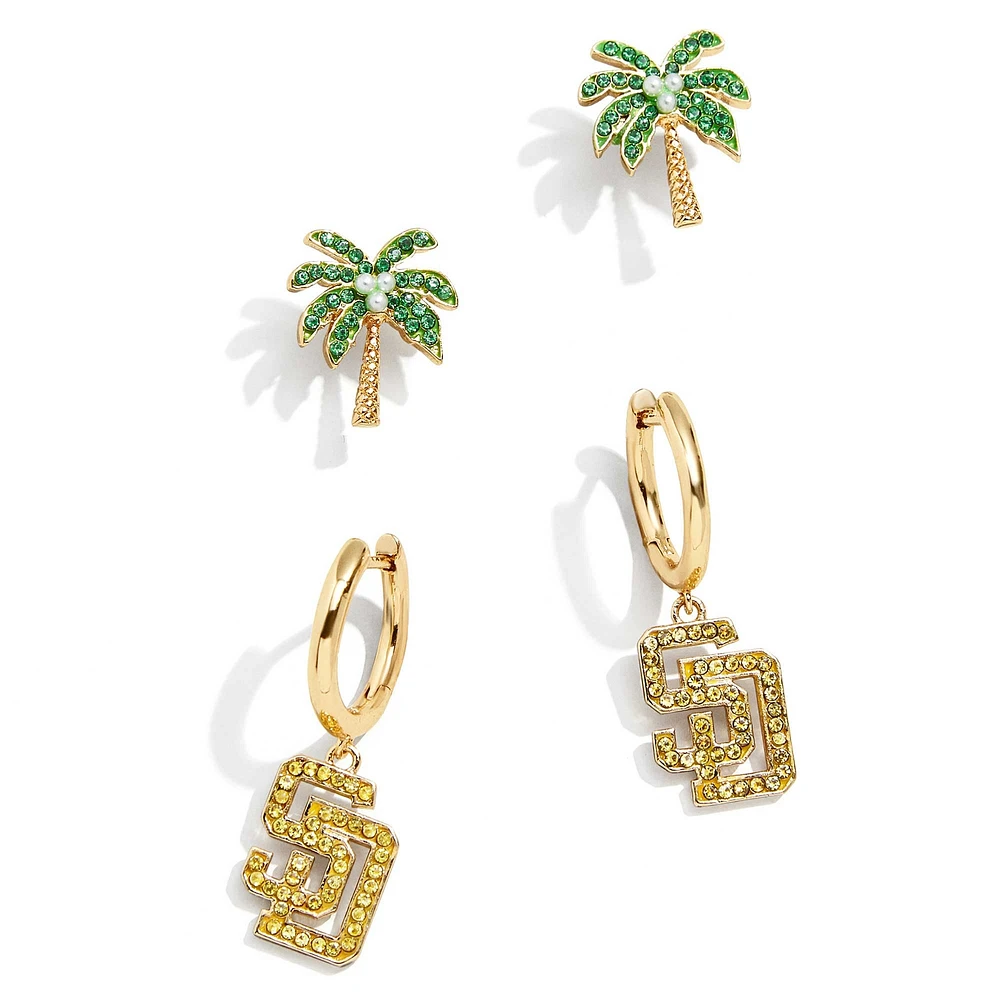 Women's BaubleBar  San Diego Padres Team Earrings Set