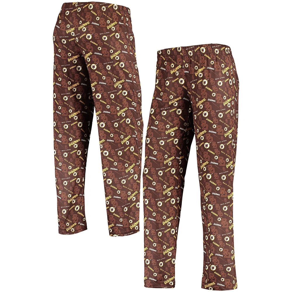 Pantalon De Nuit Femme Marron Imprimé Rétro San Diego Padres