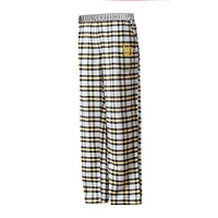 Women's Concepts Sport Black/Gold San Diego Padres Sienna Flannel Sleep Pants