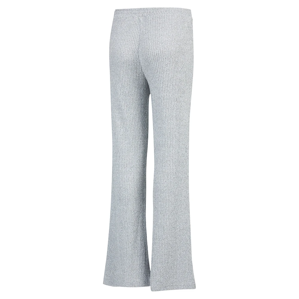 Pantalon de nuit évasé en tricot côtelé Juniper Sport Gray San Diego Padres pour femme