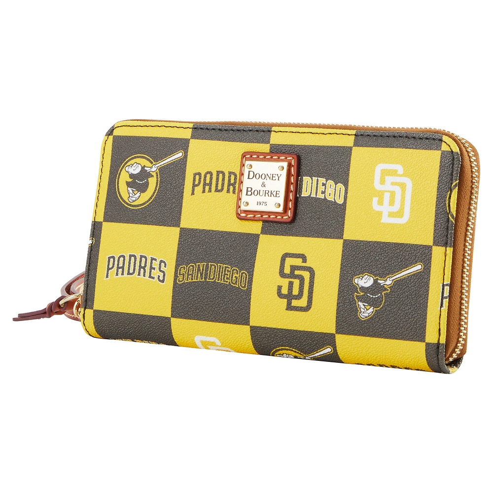 Women's Dooney & Bourke San Diego Padres Game Day Large Zip-Around Wristlet