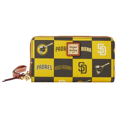Women's Dooney & Bourke San Diego Padres Game Day Large Zip-Around Wristlet