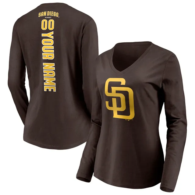 Women's Majestic San Diego Padres Customized Authentic Brown