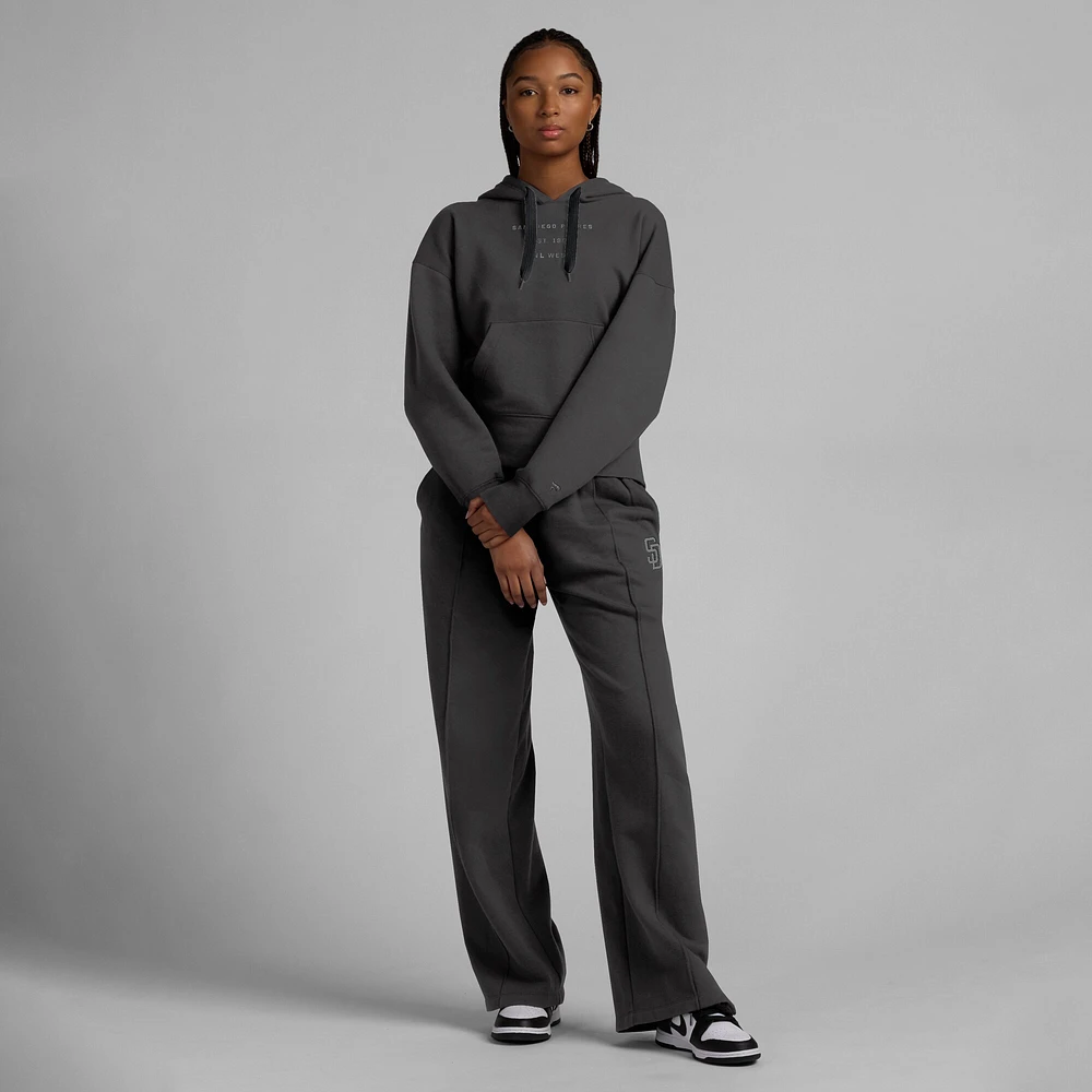 Women's Fanatics Charcoal San Diego Padres Elements Future Ground Subtle Tonal Pullover Hoodie