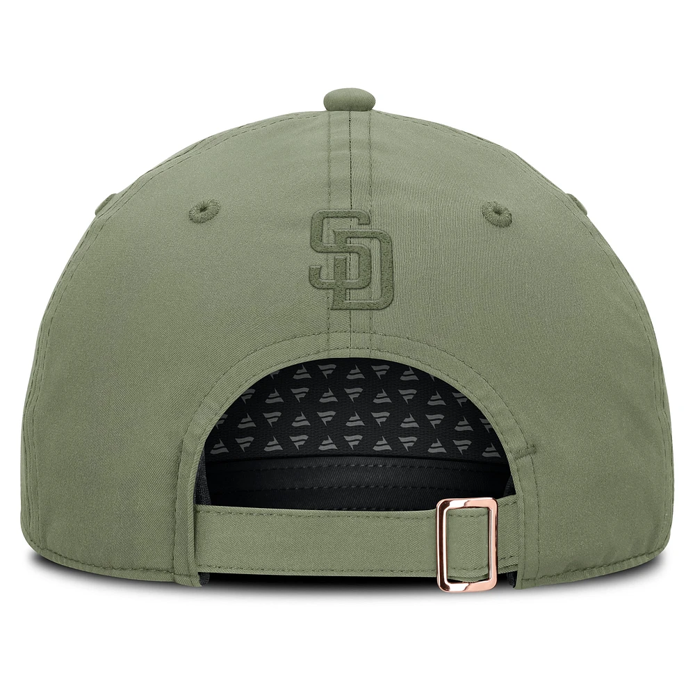 Women's Fanatics Olive San Diego Padres Afterhours Adjustable Hat
