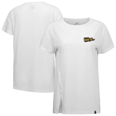 Women's Levelwear White San Diego Padres Influx Rafters T-Shirt