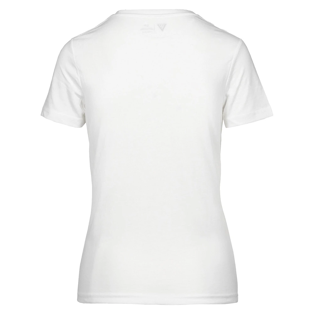 Women's Levelwear White San Diego Padres St. Patrick's Day Maddox Plaid T-Shirt