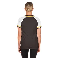 Women's New Era Brown San Diego Padres Gameday Raglan V-Neck T-Shirt