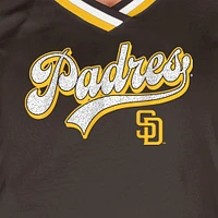 Women's New Era Brown San Diego Padres Gameday Raglan V-Neck T-Shirt