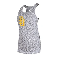 Women's New Era Brown San Diego Padres Space Dye Keyhole Back Tank Top