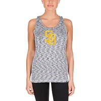 Women's New Era Brown San Diego Padres Space Dye Keyhole Back Tank Top