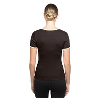 Women's New Era Brown San Diego Padres Throwback Lace Up T-Shirt
