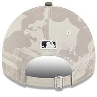 Women's New Era Light Beige/Olive San Diego Padres 2025 Armed Forces Day 9TWENTY Adjustable Hat