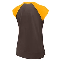 Women's Nike Brown/Gold San Diego Padres Cooperstown Collection Raglan Performance T-Shirt