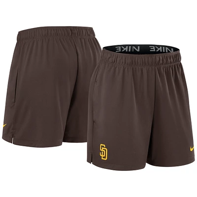 Short en tricot Nike marron San Diego Padres Authentic Collection pour femme