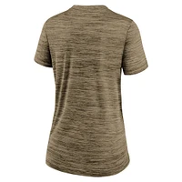 Women's Nike  Brown San Diego Padres Authentic Collection Velocity Performance T-Shirt