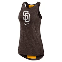 Débardeur à col montant Nike San Diego Padres Right Mix pour femme, marron