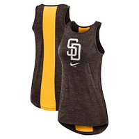 Débardeur à col montant Nike San Diego Padres Right Mix pour femme, marron