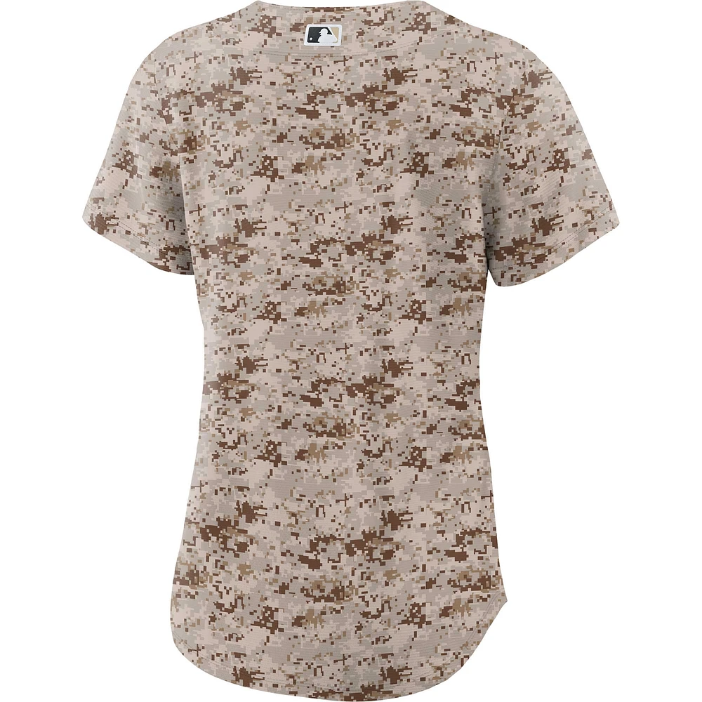 Maillot d'équipe Nike Camo San Diego Padres USMC Alternate Replica pour femme