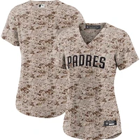 Maillot d'équipe Nike Camo San Diego Padres USMC Alternate Replica pour femme