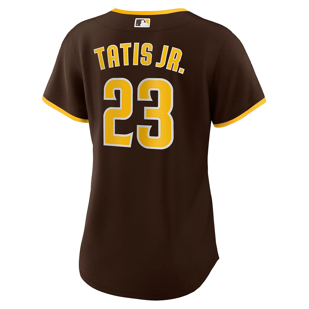 Women's Nike Fernando Tatís Jr. Brown San Diego Padres Road Replica Player Jersey