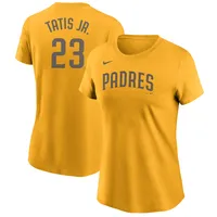 Nike Women's San Diego Padres Yellow Pride V-Neck T-Shirt