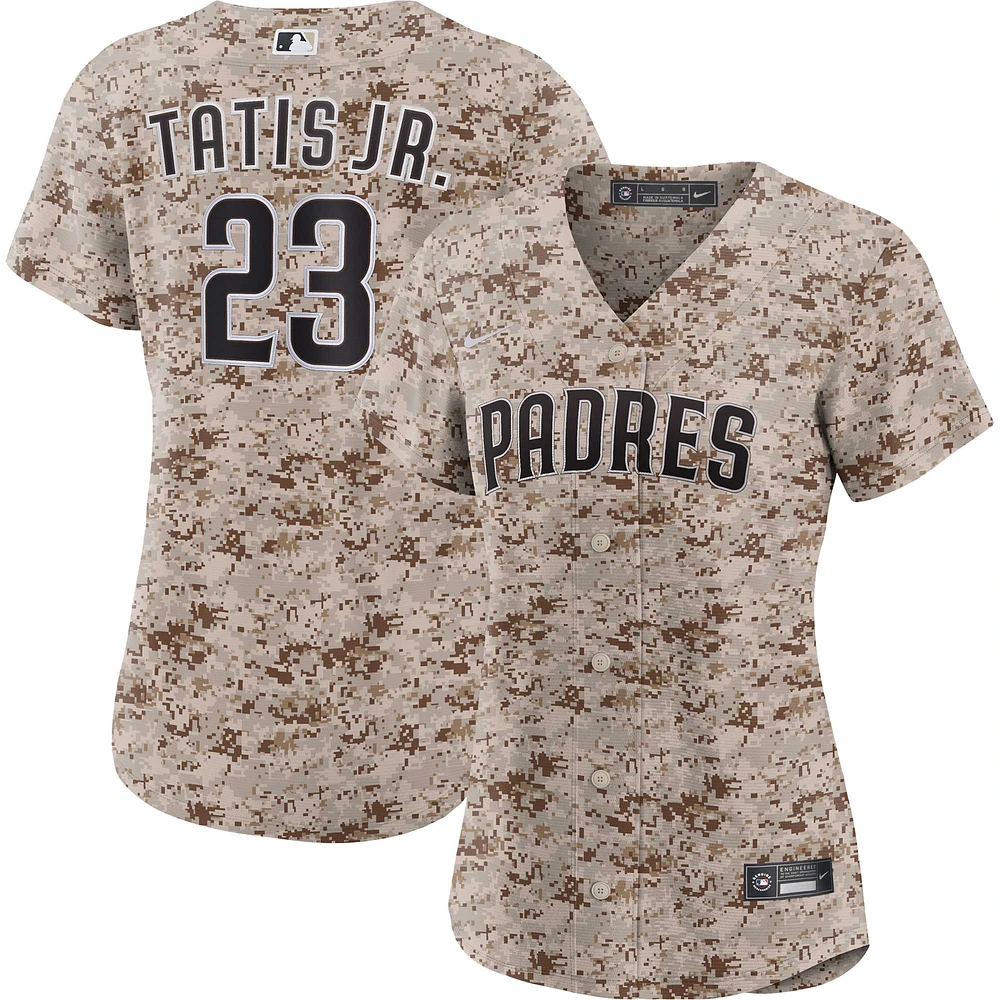 Maillot Femme Nike Fernando Tatis Jr. Camo San Diego Padres USMC Alternate Replica Player