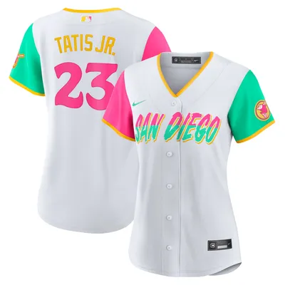 Profile Women's Fernando Tatis Jr. White/Brown San Diego Padres Plus Size Replica Player Jersey