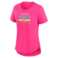T-shirt Nike MLB City Connect Lockup Triblend pour femme, Padres 6CV V110793, TEELADTRI NKMV-6CV-PYP-4JY #20