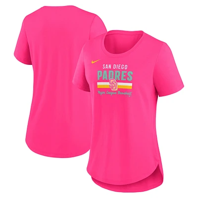 T-shirt Nike MLB City Connect Lockup Triblend pour femme, Padres 6CV V110793, TEELADTRI NKMV-6CV-PYP-4JY #20