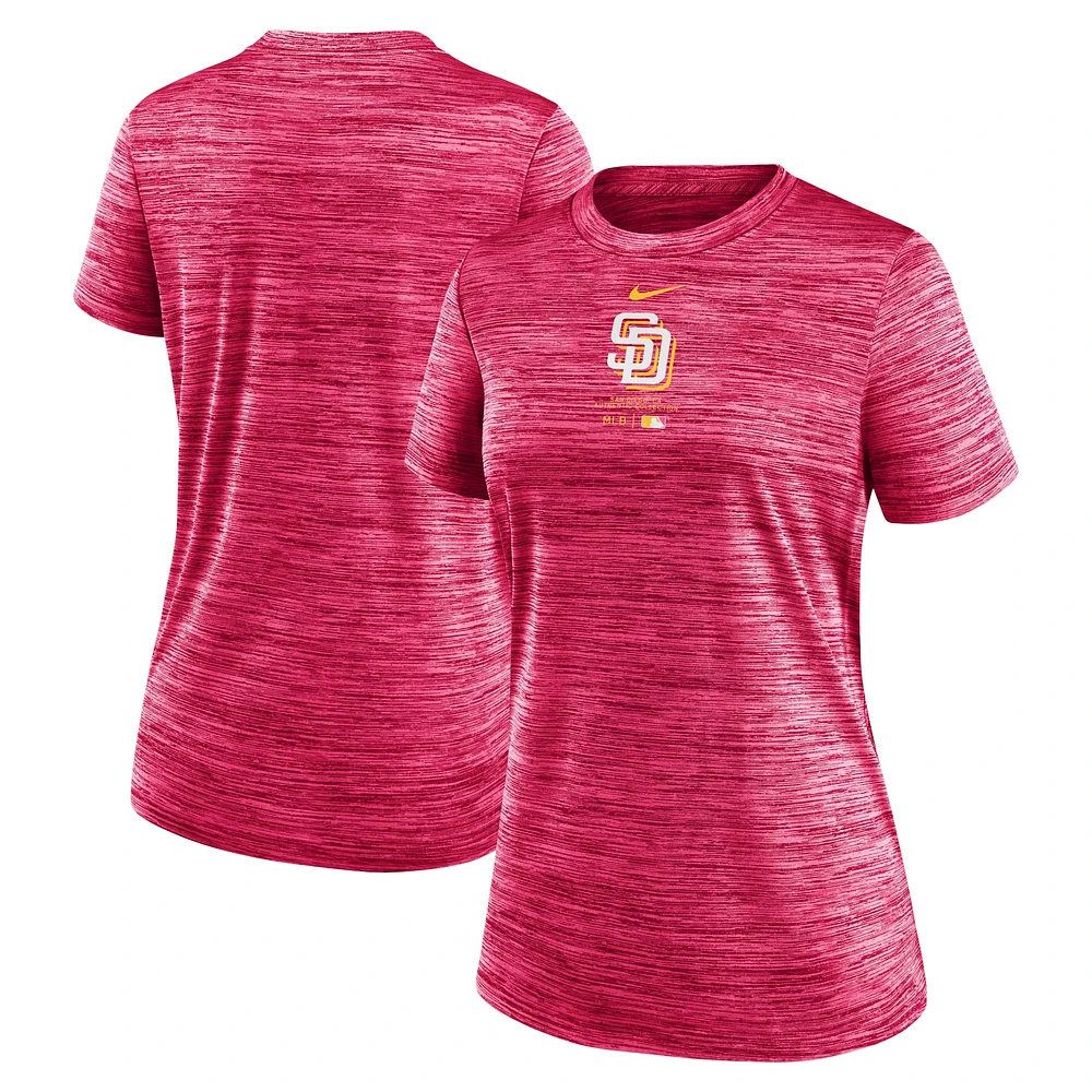 Women's Nike Pink San Diego Padres City Connect Practice Velocity Performance T-Shirt