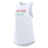 Women's Nike White San Diego Padres City Connect Tricode High Neck Performance Tank Top