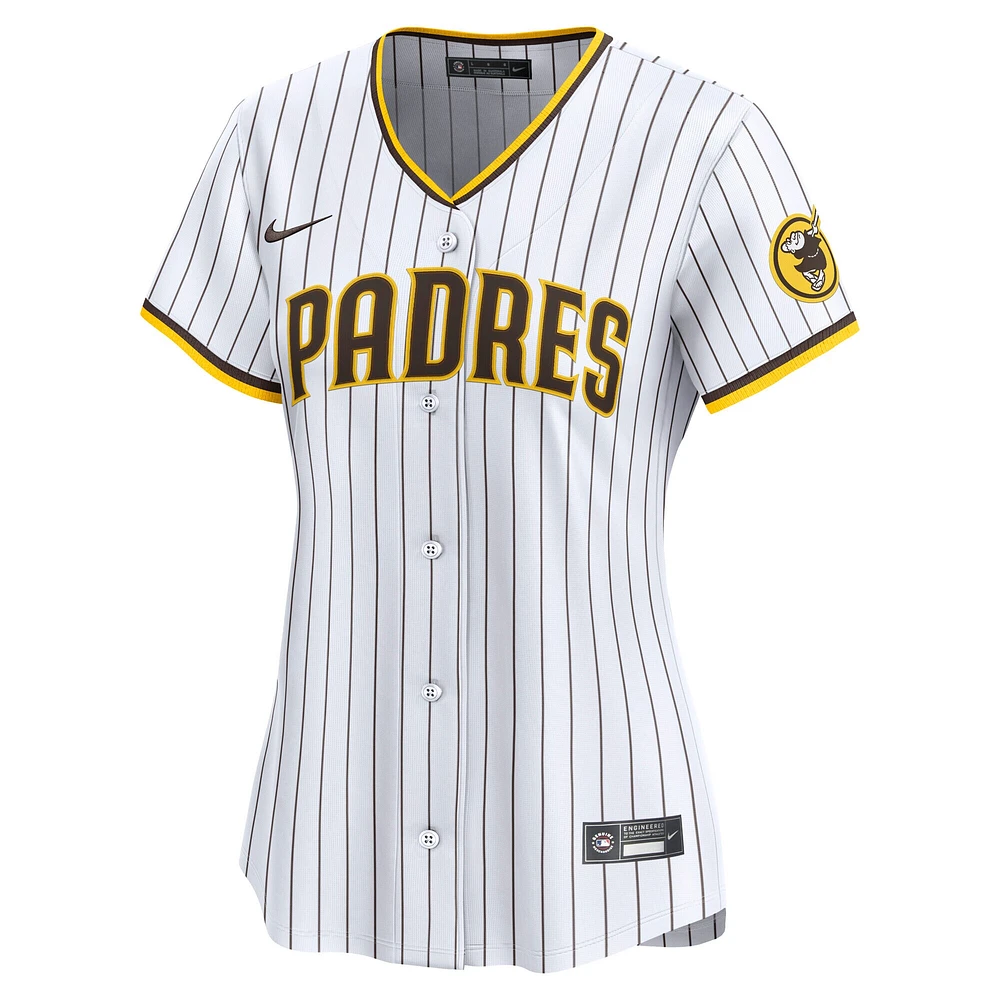 Maillot Nike blanc à domicile des San Diego Padres pour femme