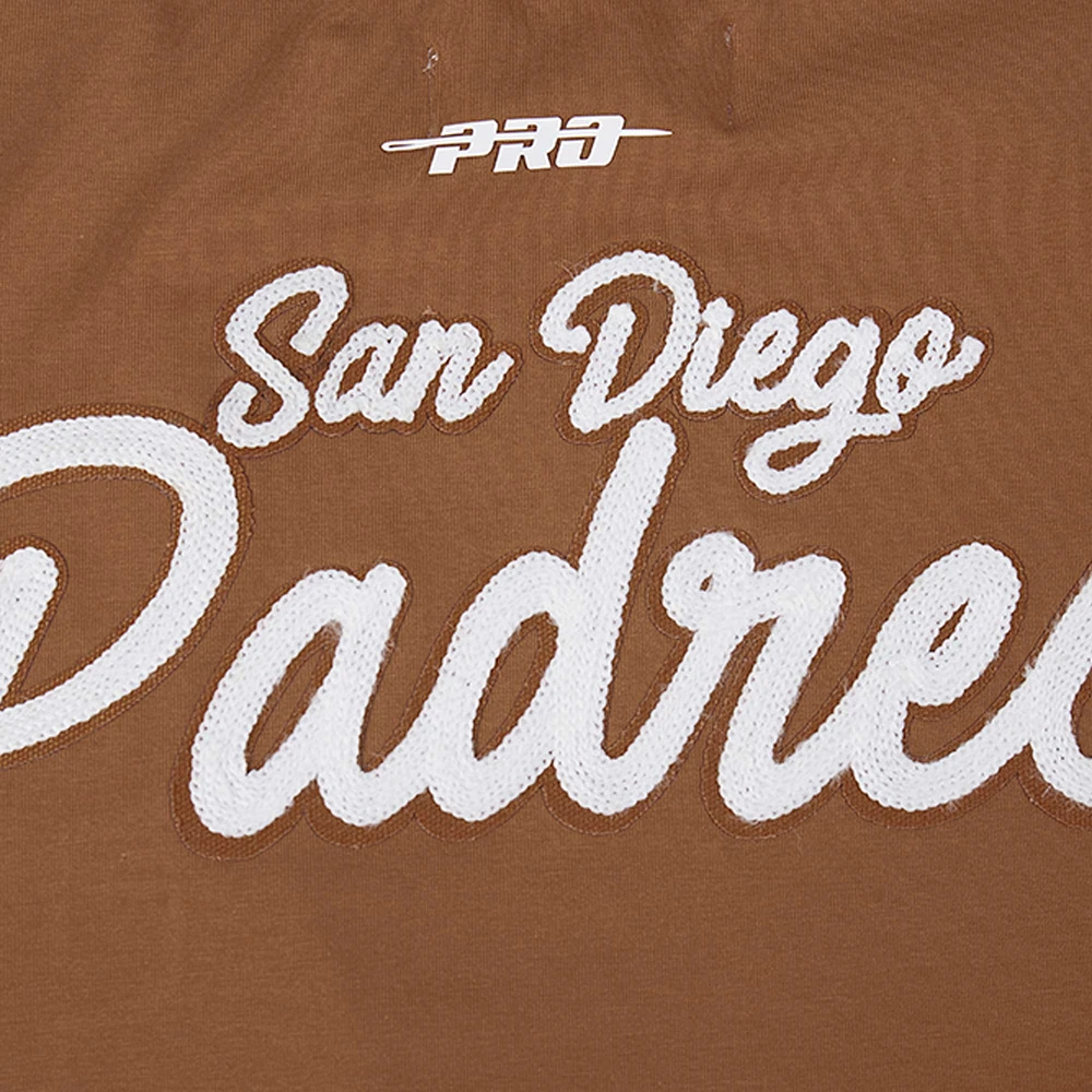 Women's Pro Standard Brown San Diego Padres Paint The City Cropped Boxy T-Shirt