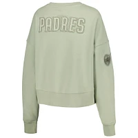 Women's Pro Standard Green San Diego Padres Fleece Pullover Sweatshirt